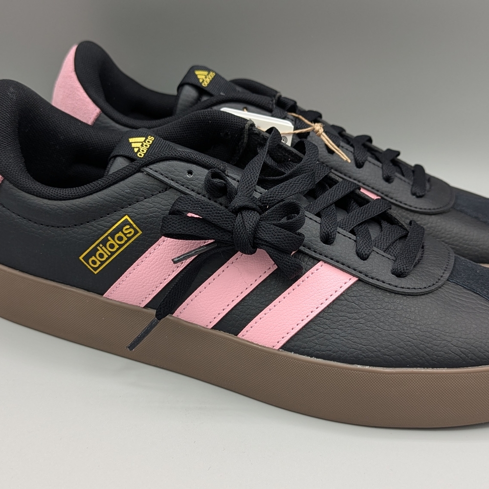 Adidas Black and Pink Sneakers